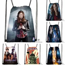 Custom Doctor Who Drawstring Backpack Bag for Man Woman Cute Daypack Kids Satchel (Black Back) 31x40cm#180531-01-10