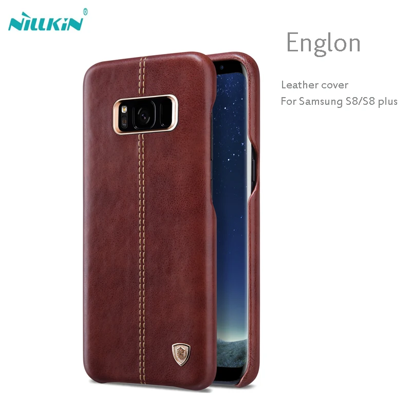 imágenes para Nillkin englon series case para samsung galaxy s8 s8 más vintage pu cuero de la contraportada case para samsung s8 más cáscara del teléfono imágenes para Nillkin englon series case para samsung galaxy s8 s8 más vintage pu cuero de la contraportada case para samsung s8 más cáscara del teléfono