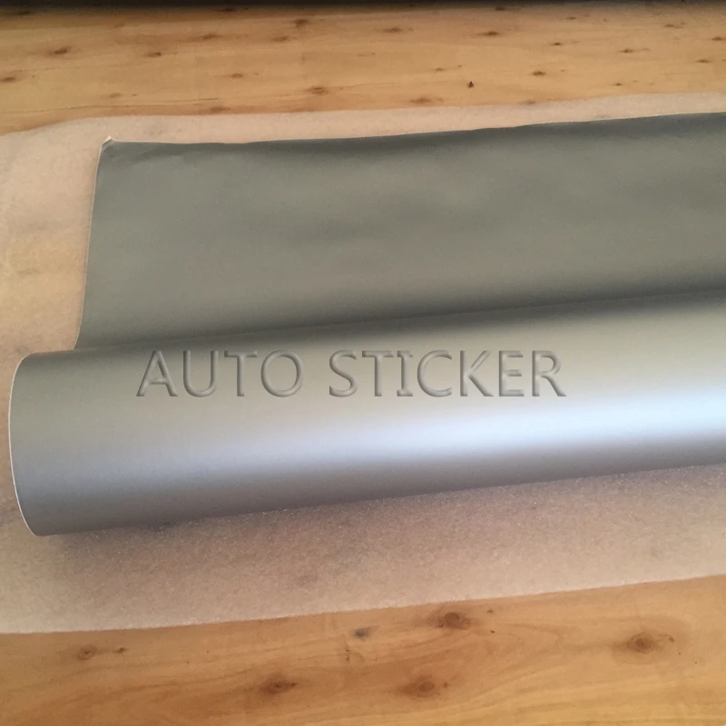 silver gray matte vinyl car wrap 4