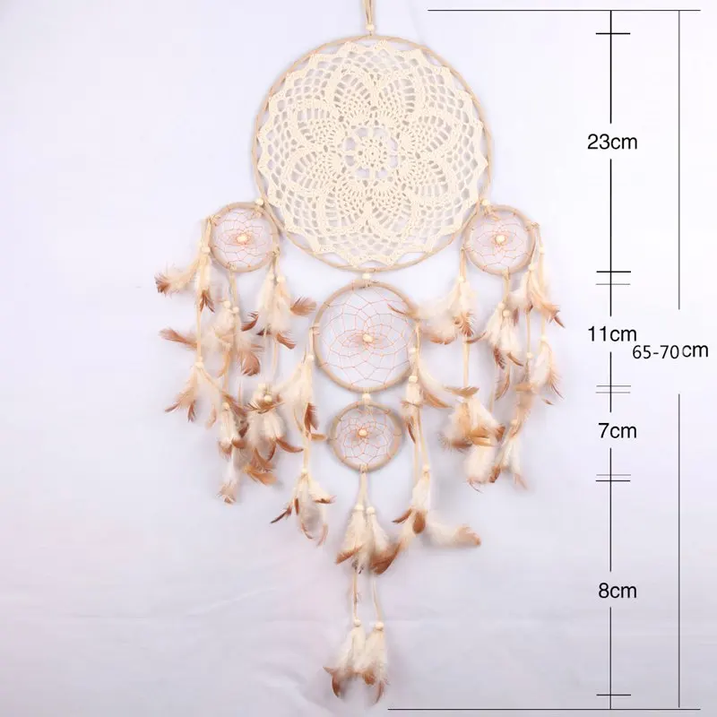 Традиционное украшение домашний декор Ловец снов индийский ручной работы настенный Ловец снов сделать петушиное перо хороший сон Ловец