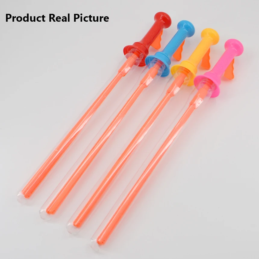 Big Size 46cm Outdoor Toys Long Bubble Machine Gun Bar Sticks Without Water Western Sword Shape For Kids Soap Bubble Toy