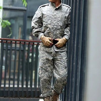 

BDU Type US Army Tactical Airsoft Uniform ACU Digital Camouflage Suit Combat Hunting Clothing Set Training Uniform