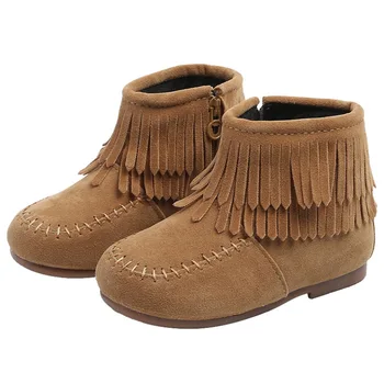 

Kids Baby Infant Girls Boys Winter Warm Tassel Booties Anti Slip Snow Boots Shoes for Girls