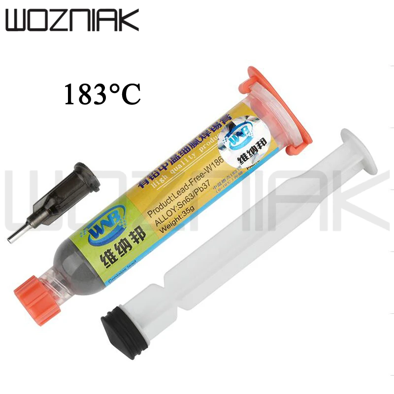Паяльная паста 10cc жидкий флюс 35 г этилированный трафарет сварочный инструмент