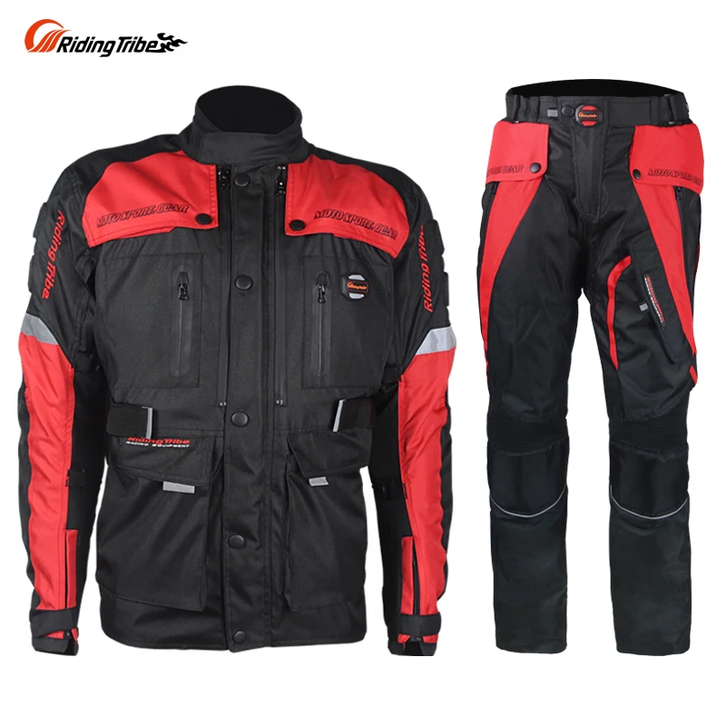 

Riding Triber motorcycle racing suit clothes jacket coverall with Cotton Liner Moto Windproof Clothing Protector Gear JK 33