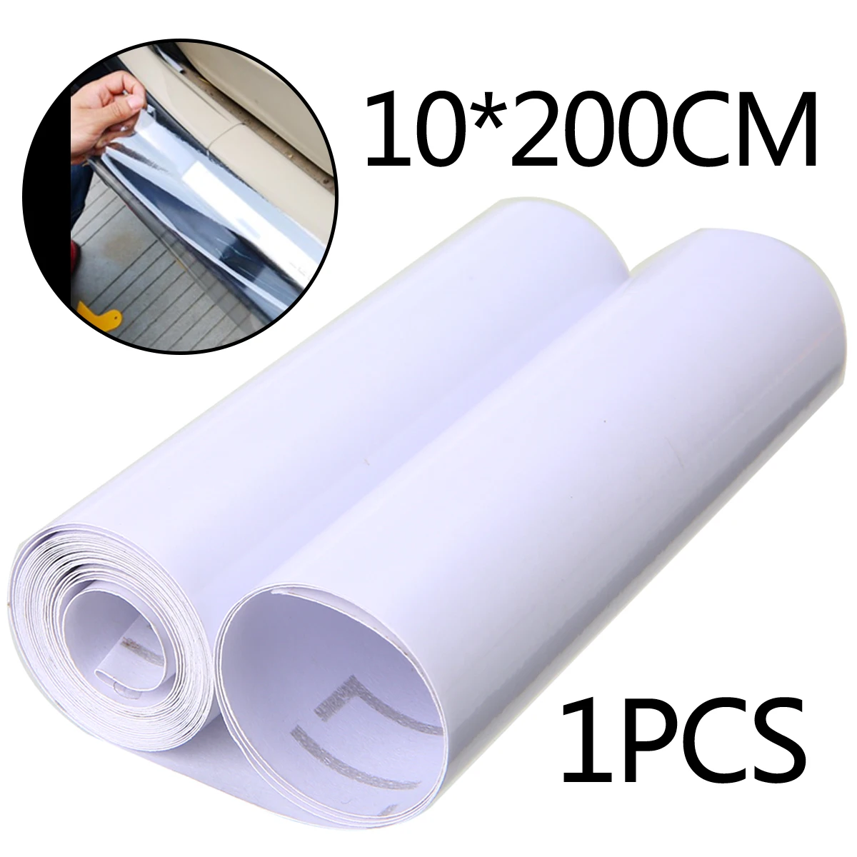 

For Auto Car Door Sill Edge Paint Protection 1pc 10*200cm Clear Vinyl Car Door Sill Edge Anti-Scratch Paint Protect Film Mayitr