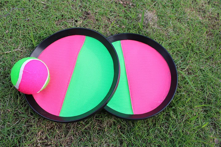 8  8in Parent-Child Interactive Throw Sticky Ball For Children's Day Gift 2Bats1Ball Games Sucker Sticky Ball Party Favors Supplies