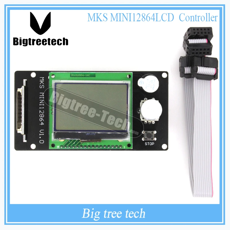 

MKS Mini 12864LCD Controller Stand Inserted SD Card For 3D Printer Marlin