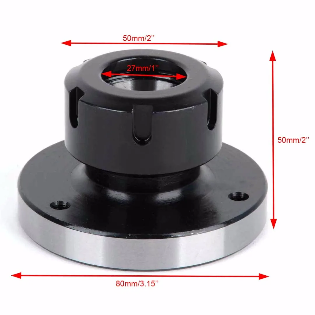 80mm ER-32 Collet Chuck 3901-5032 Bearing Steel Compact Lathe Tight Tolerance #