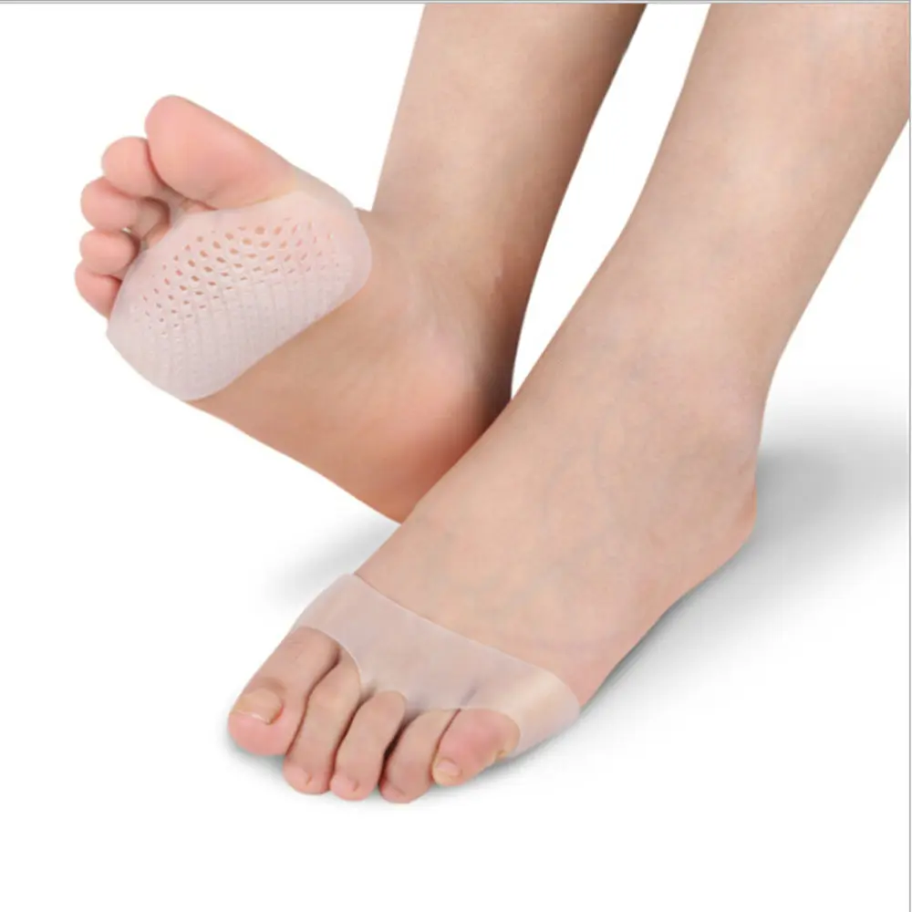 

1Pair Foot Care High Heel Pads Toe Separator Silicone Gel Gel Toe Tube Bunion Comfort Toes Protector Corns Calluses 8*6CM