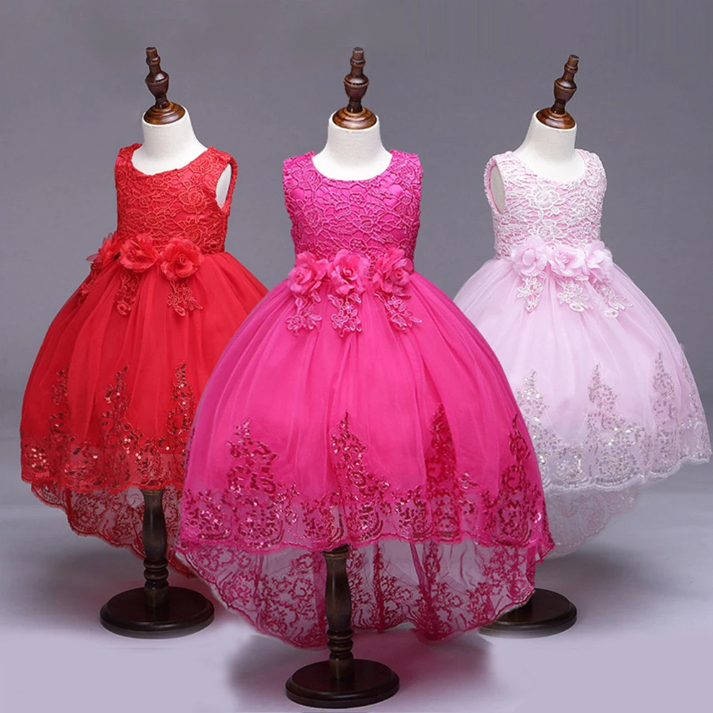 

Girl Party Dresses For Baby Girls Clothes Kids Sequins Lace Princess Dress Formal Wedding Gown Infant Dress 3 4 6 8 10 12 Years