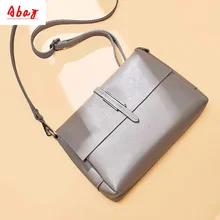 Abay темперамент женская сумка Новая натуральная кожа Мода ретро первый слой кожа плечо диагональ маленькая квадратная сумка
