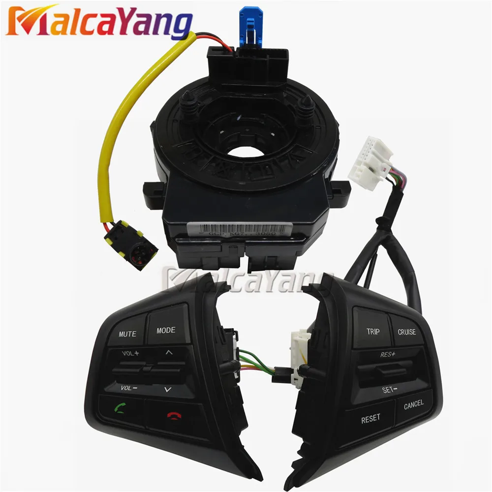 

Steering Wheel Control Buttons Remote Cruise Control Bluetooth Button With Cables For Hyundai ix25 (creta) 2.0L 1.6L