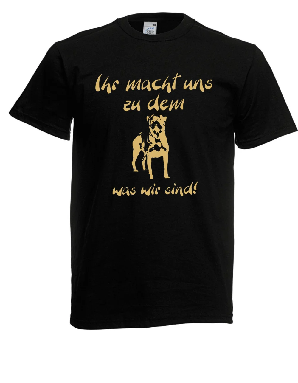 Men T Shirt 100 Cotton Print Shirts Herren T Shirt Rotweiler (Hund
