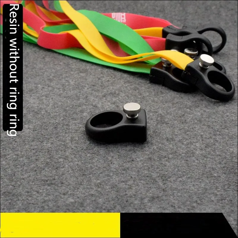 

New 20181pc Ring Slingshot Flat Flat Catapult Hunting Outdoor Shooting Athletics Resin with Rubber Band