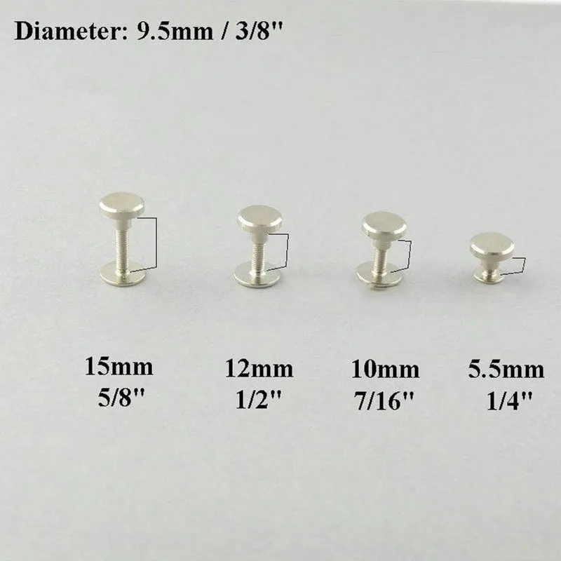9,5 мм плоская головка ремень заклепки Concho кнопка с пружинным зажимом закручивающаяся задняя часть обуви Blacelet