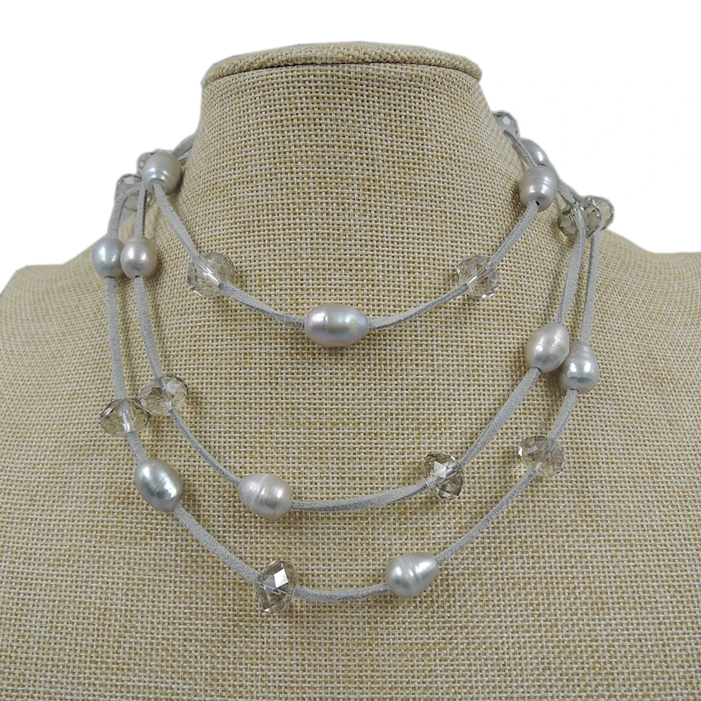 100% натуральный пресноводного жемчуга длинное ожерелье 120 см|necklace necklace|long pearl