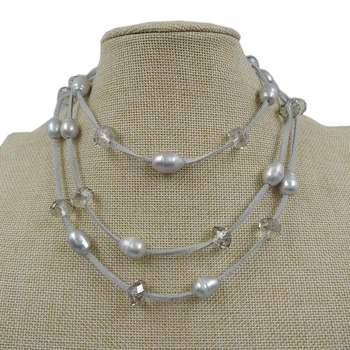 

100% NATURE FRESH-WATER PEARL LONG 120 cm NECKLACE
