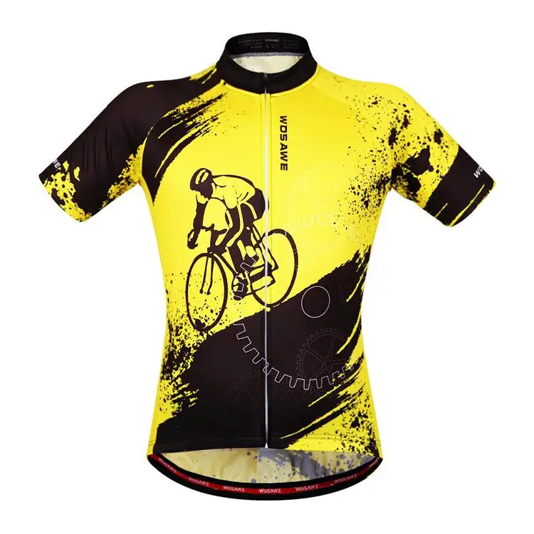 

Men Summer Cycling Jersey T Shirts Short Sleeve Stretchy Bicycle Biking Cycling Tee Tops Quick Dry Reflective Breathable
