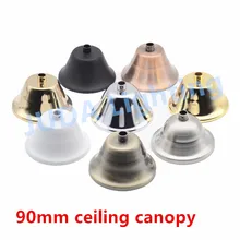 Винтажный Ретро 90 мм потолочный розовый потолочный навес для светодиодной лампы люстры подвесной светильник E27 держатель лампы хрустальная лампа фитинги diy