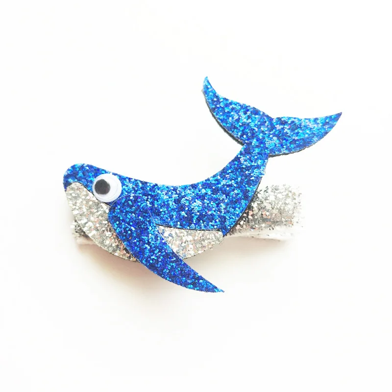 2pcs Blue Dolphin Cute Hair Clips Baby Kids Children Hair pins Baby