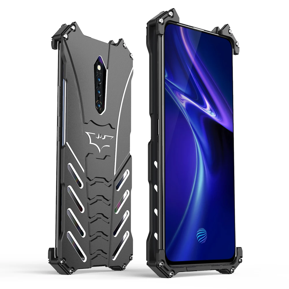 R-JUST ЧЕХОЛ ДЛЯ VIVO X27 IQOO BATMAN Luxury Doom Heavy Duty Armor металлические алюминиевые чехлы | Отзывы и видеообзор -33011987706