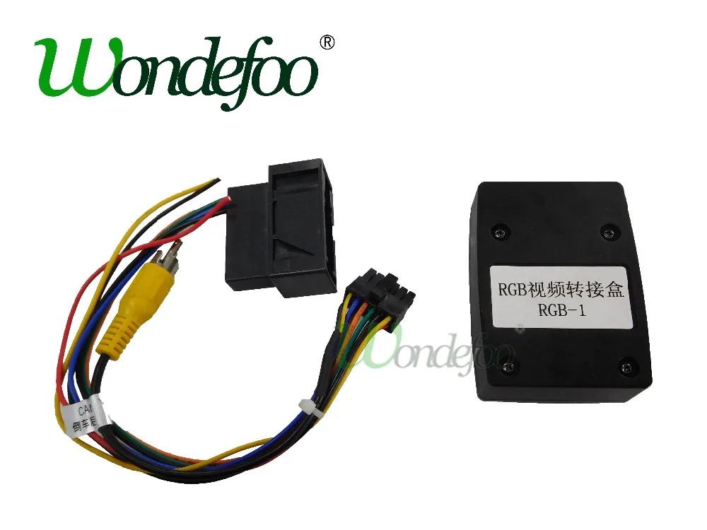 

RGB to AV Converter Adapter Box for OEM Factory Backup Camera for VW Volkswagen Passat Magotan RNS510 RCD5