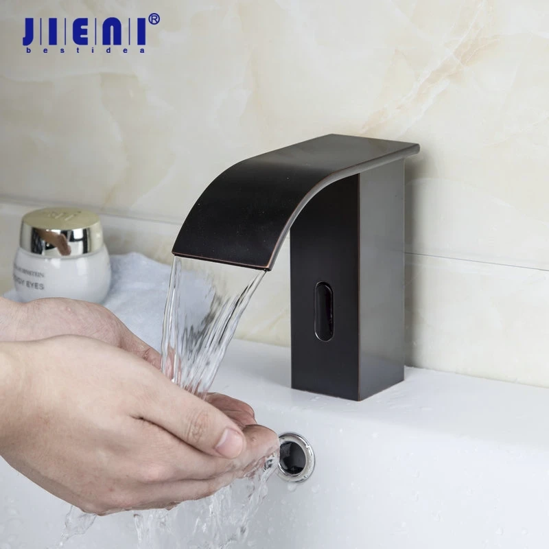 Achelous Stainless Steel Automatic Touchless Bathroom Sink Faucet Temp Adjst 988