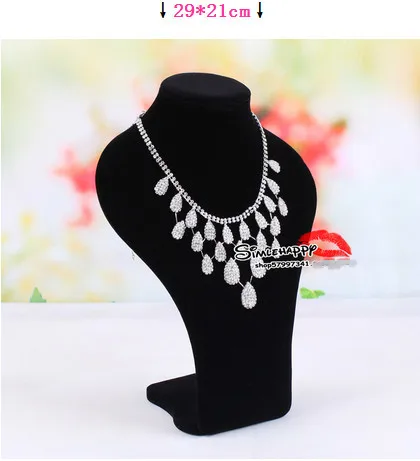 

Free Shipping!! Fashion Black Necklace Mannequin Bust Necklace n Jewelry Display