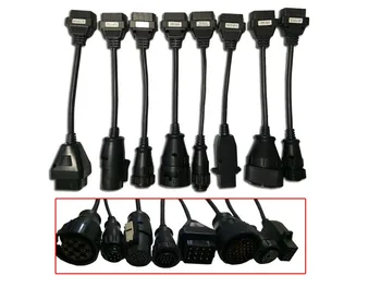 

8 PCS Trucks Cable For autocoms cdp pro VD TCS CDP Pro Plus OBD2 OBDII Diagnostic tool Auto OBD OBD2 Adapter Trucks Cables