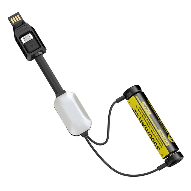 NITECORE LC10 портативное магнитное внешнее USB зарядное устройство для цилиндра литий-ионная аккумуляторная батарея 1A MAX DC 5V с датчиком светильник