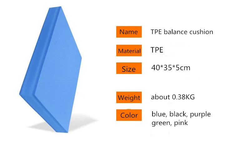 Баланс Pad Нескользящие коврики для йоги TPE Фитнес тренажерный зал Пилатес Prop Главная тренажеры для похудения баланс плиты Pad 40*35*5 см