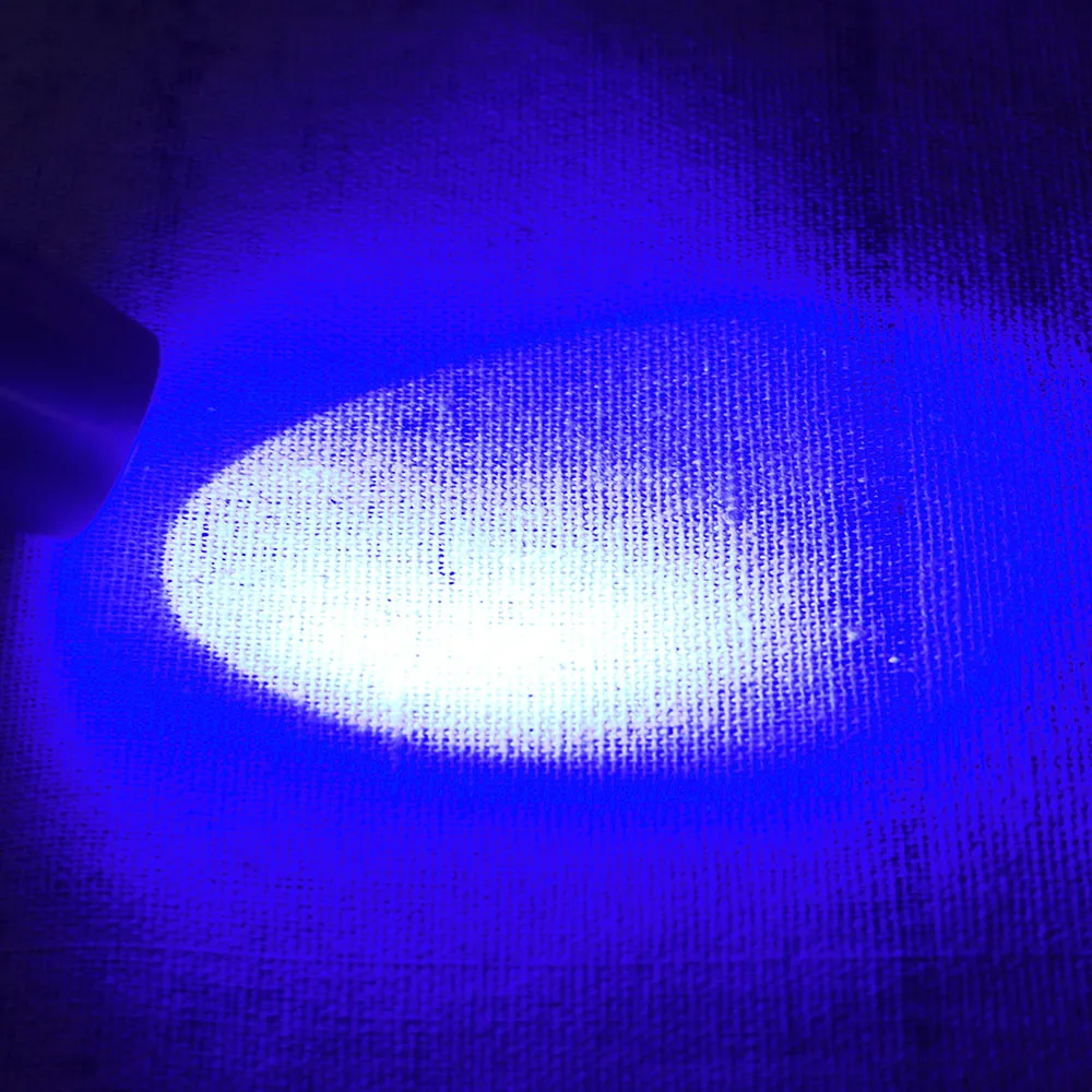  Six lights USB Rechargeable Expert Jade Flashlight with Small Head Attachment Blue Red LEDs Gem Tor - 33014216973