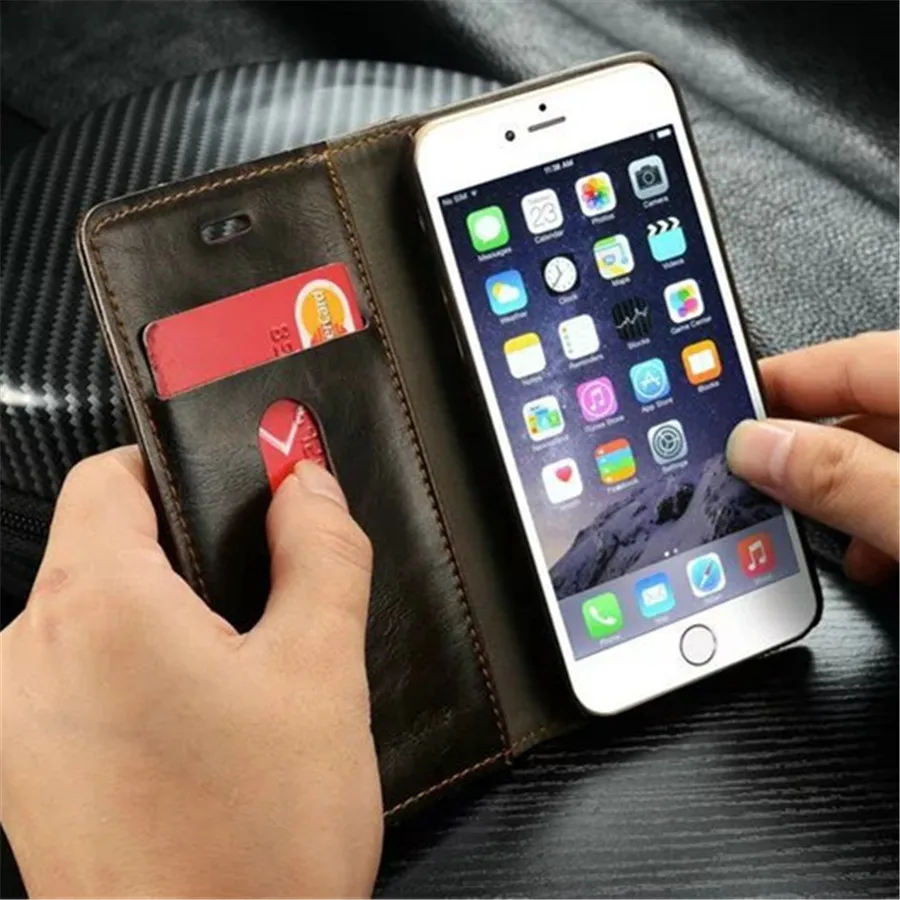 Роскошный кожаный чехол для iPhone 6 S, чехол для карт, держатель, кошелек, чехол для Apple iPhone 6 6 S 4,7, сумки для телефонов
