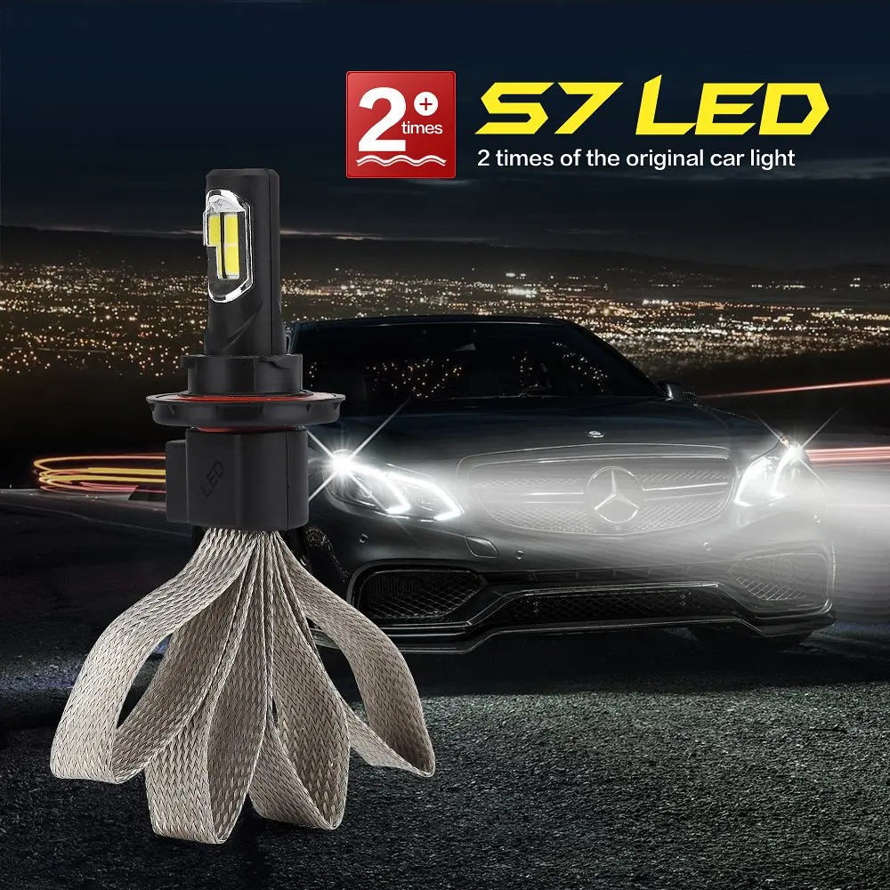 SCANDIAG H13 Led headlight bulbs, Extremely Bright 8000 lumens LED Conversion Kit, T 6000K White led light Low/high beam-2pcs SCANDIAG H13 Led headlight bulbs, Extremely Bright 8000 lumens LED Conversion Kit, T 6000K White led light Low/high beam-2pcs