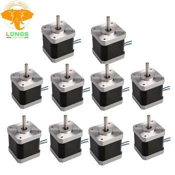 

US Stock&Free Ship US 10PCS Nema17 Stepper Motor 17HS8403N 2.5A 48MM 68OZ.IN CNC Mill Cut Laser Engraving with Good Quality