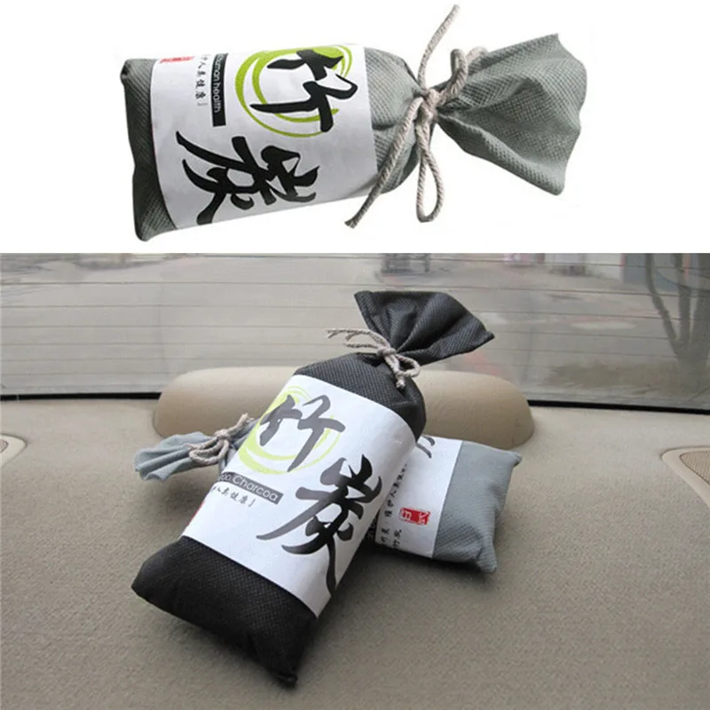 Buy Car Air Freshener Black Bag Bamboo Charcoal Activated Carbon Air Freshener