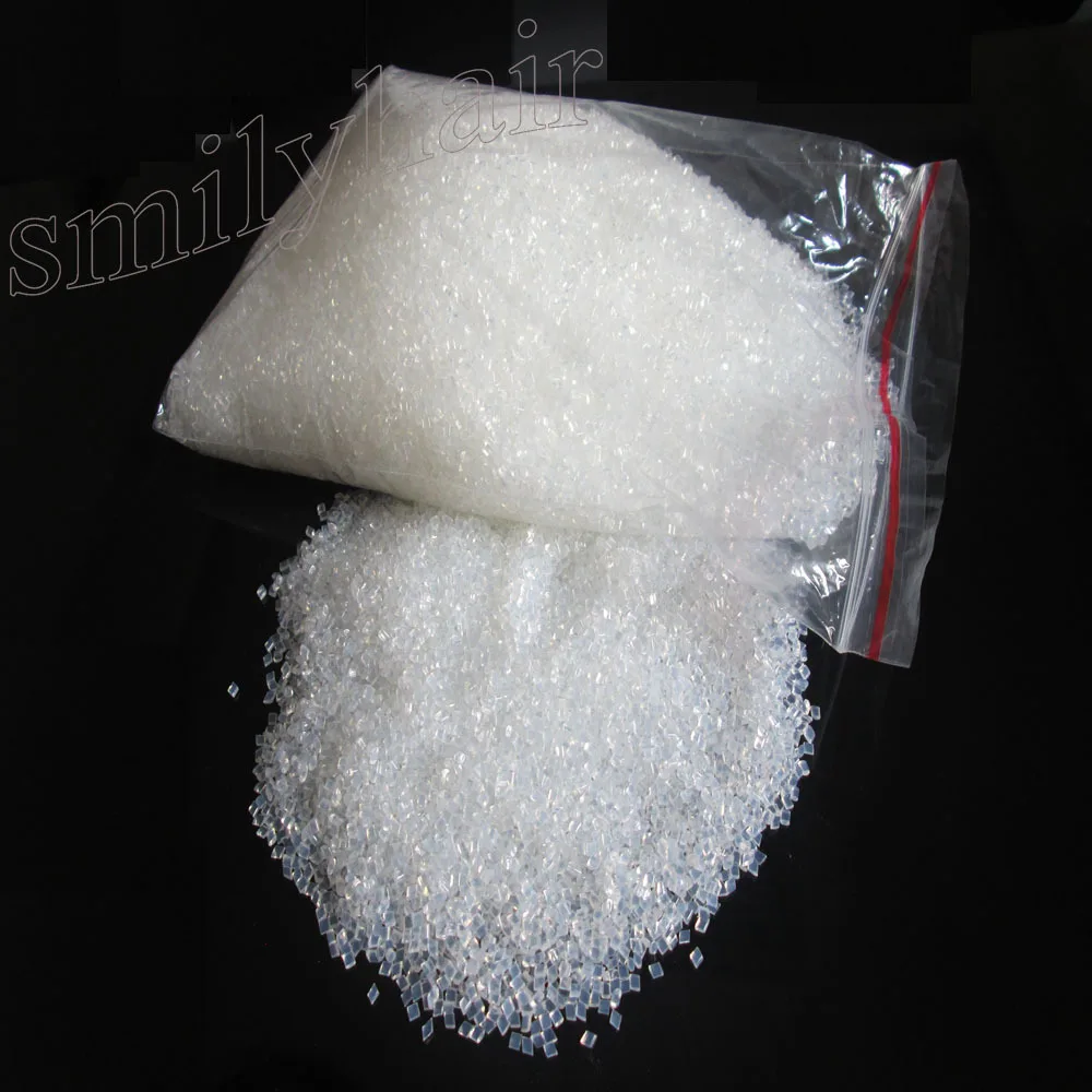 500grams/lot high quality Italian keratin glue grain, transparent color of keratin for fusion pre-bonded human hair extension