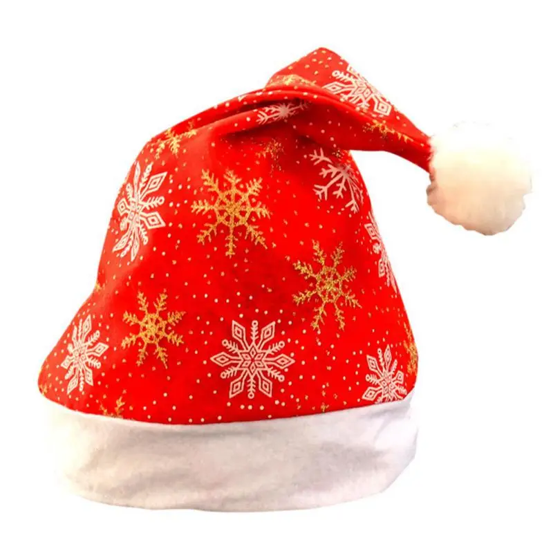 Разноцветные рождественские шапки с милым рисунком Санта-Клауса, снеговика, рождественские шапки для взрослых детей на Рождество, вечерние украшение для дома магазина