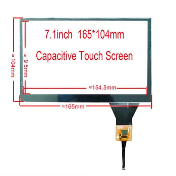 

7.1inch Car Navigation Touch Screen 165*104mm With USB controller Controller Board Support Win7 8 10 Android Linux TN83