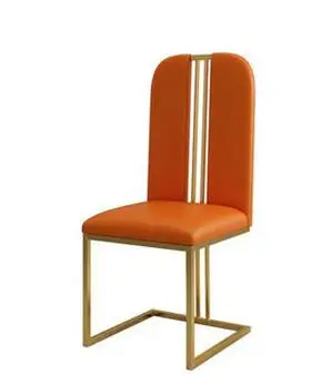 Stainless steel dining chair modern leisure metal dining chair fashionable family flannelette dining chair .