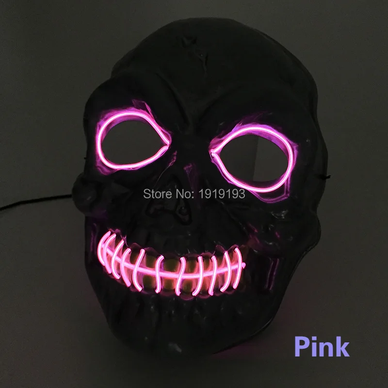 Dc3v Voice Control El Wire Round Eyes Mask Holiday
