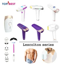 Lescolton IPL лазерное устройство для удаления волос, Перманентный Триммер бикини, лазерный эпилятор для женщин и мужчин, для лица, подмышек, бикини, бороды, ног