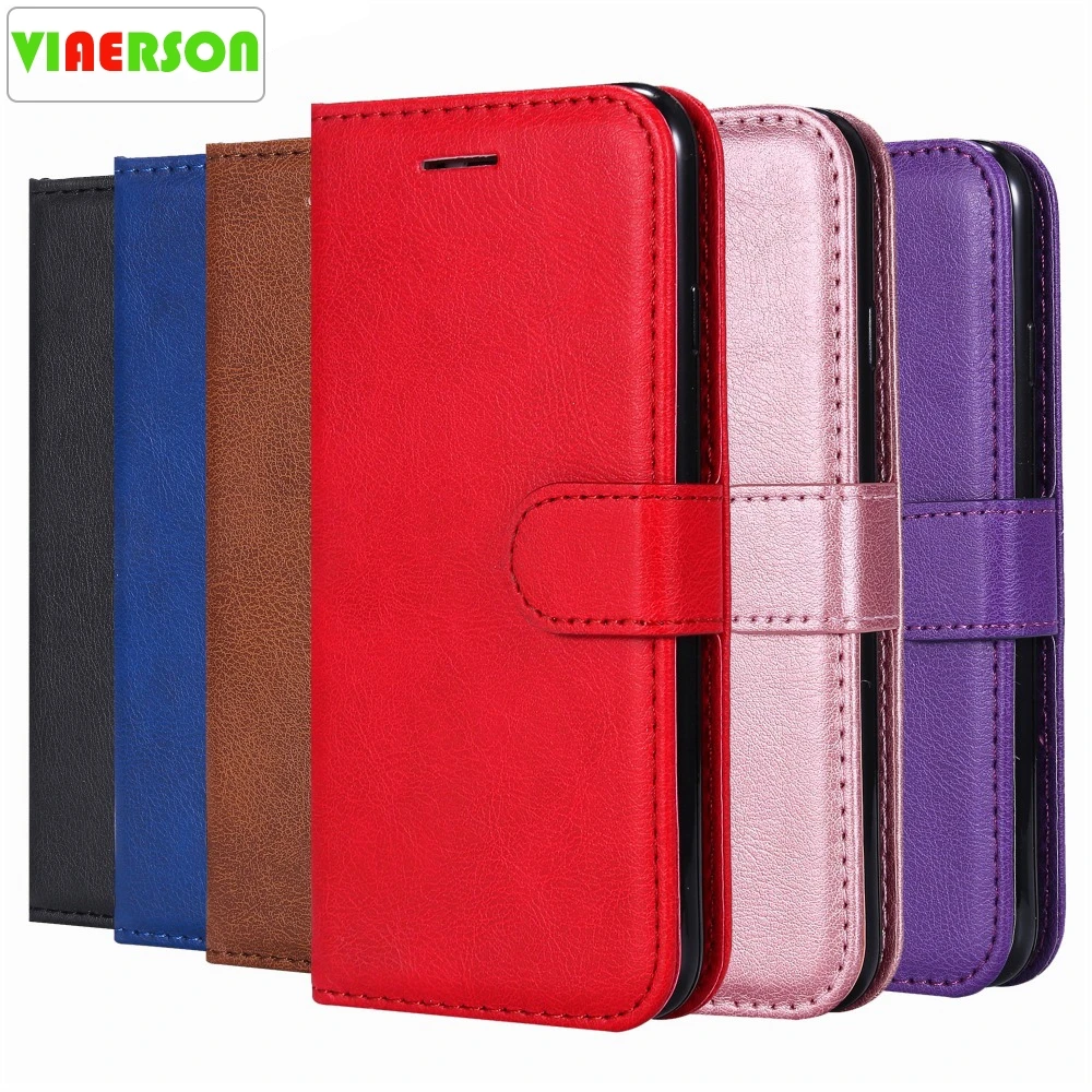 VIAERSON Leather Case Flip Wallet Cover For Samsung J6 Plus J7 Prime J5 J2 Pro J3 Mobile Phone Slide Coque Capa Stand | Мобильные