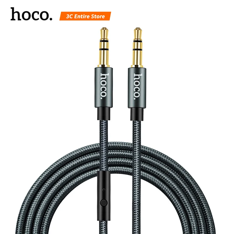 Кабель HOCO Aux с микрофоном 3 5 мм разъем Папа папа аудиокабель Jack для iPhone