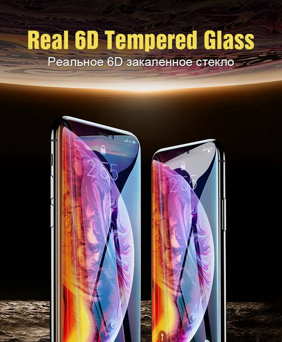 6D Tempered Glass for iPhone X Screen Protector Toughened Full Cover iphonex Film for iPhone X 10 6 6s 7 iPhone 8 Plus Glass 5D (19)