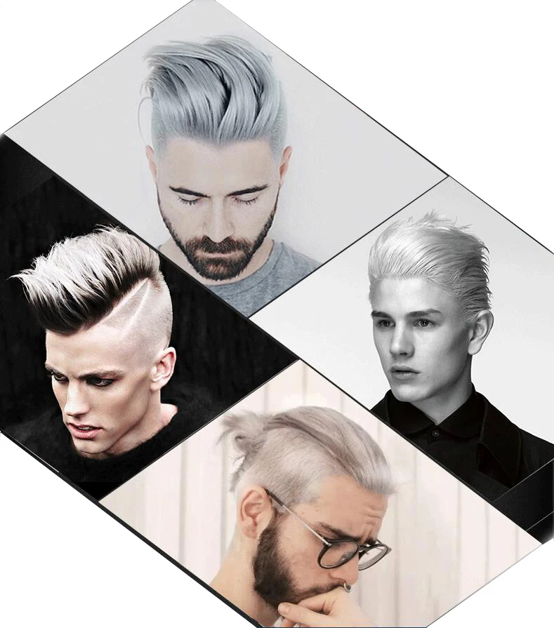 sliver grey hair wax 002