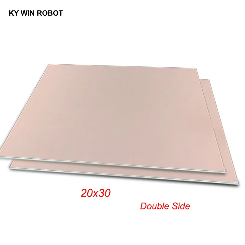 1 шт. FR4 PCB 20*30 см двухсторонняя медная плакированная пластина DIY Kit ламинатная