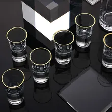 Бытовой раздаточная емкость Стекло пулевая чашка с одной чашкой вина Стекло вино, красное вино белый бокал для вина набор