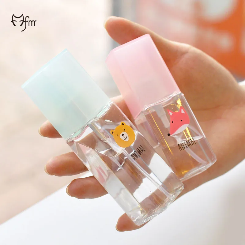 

FM 35ml 50ml Cartoon Head Spray Bottle Transparent Square Spray Bottle Travel Bottle Lotion Mist Spray Bottle Mixed Color
